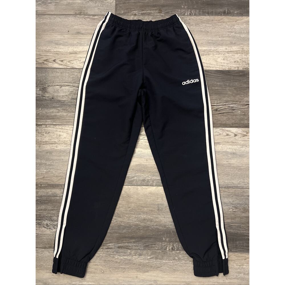 Adidas Sweatpants Joggers Jogging Pants Men's Small Elastic Waist Navy Blue 8646